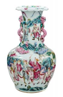 Appraisal: A Famille Rose Porcelain Vase A Famille Rose Porcelain Vase