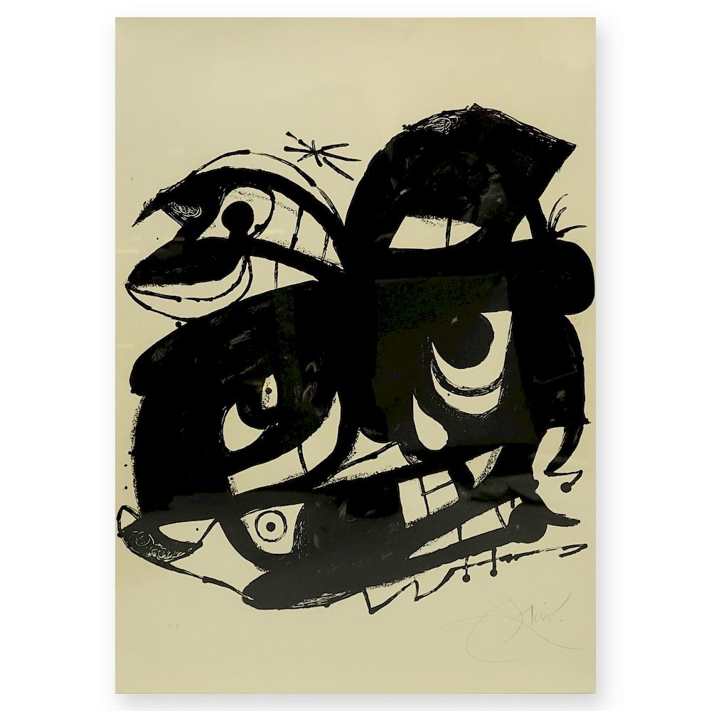 Appraisal: Joan Miro Spanish - Lithograph Joan Miro Spanish - Lithograph