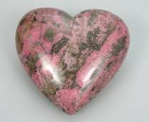 Appraisal: Large Rhodonite Heart Large carved and well polished Rhodonite heart