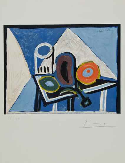 Appraisal: Pablo Picasso - after Nature Morte l'Aubergine lithograph printed in