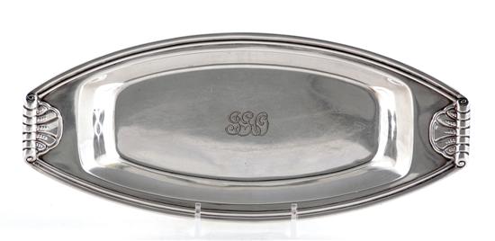 Appraisal: Tiffany Co sterling bread tray circa oval form with square