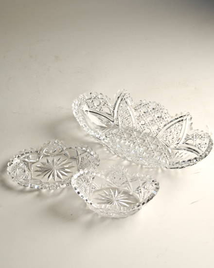 Appraisal: A Lot of Brilliant Period Cut Glass an oblong dish