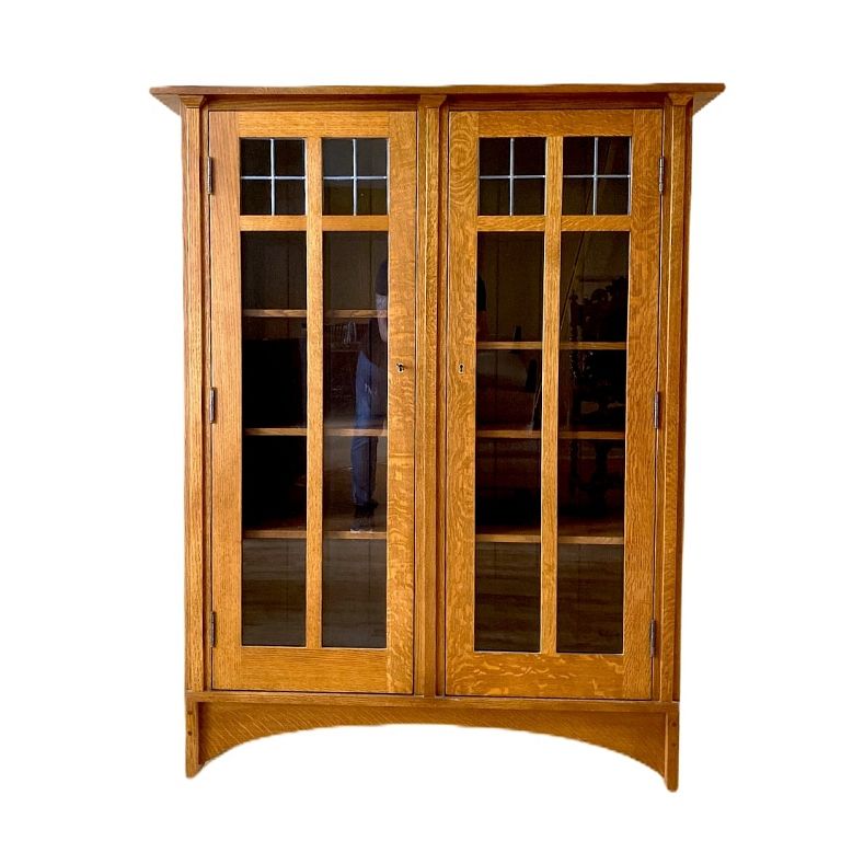 Appraisal: Gustav Stickley Gustav Stickley Display Case Measures inches high x