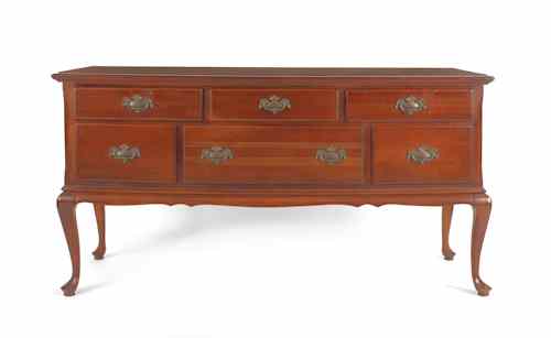 Appraisal: Mahogany sideboard with cabriole legs th c h w