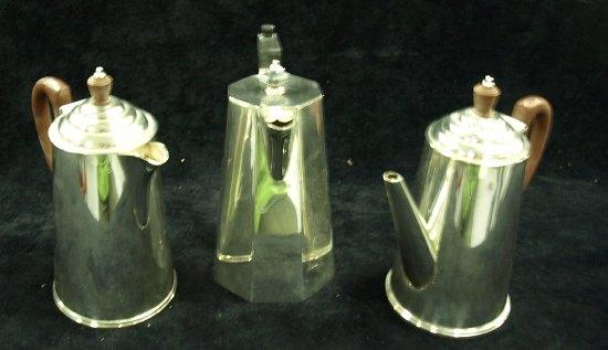 Appraisal: An octagonal hot water jug with hinged cover cm high