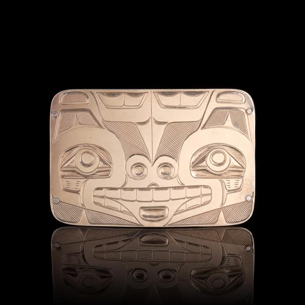 Appraisal: AN EXHIBITED RUSSELL SMITH KWAKIUTL NW COAST BUCKLEThe rectangular form