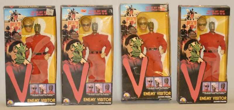 Appraisal: Lot of V Enemy Visitor Action Figures Includes four boxed