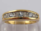 Appraisal: A carat gold diamond and blue topaz ring size M