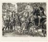 Appraisal: JOHN SLOAN Group of etchings Isadora Duncan Edition of Growing