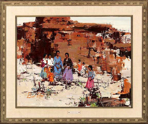 Appraisal: Burt Proctor American Massachusetts - Pueblo Women oil on masonite