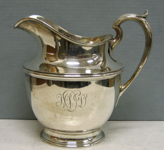 Appraisal: GORHAM CORP STERLING SILVER PITCHER Urn form with wide spout