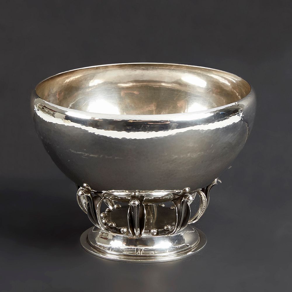 Appraisal: Georg Jensen Gustav Pedersen Sterling Silver Pedestal Bowl Gustav Pedersen