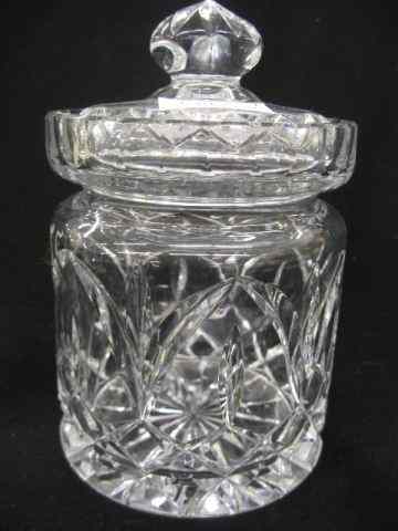 Appraisal: Waterford Cut Crystal Jar '' tall excellent