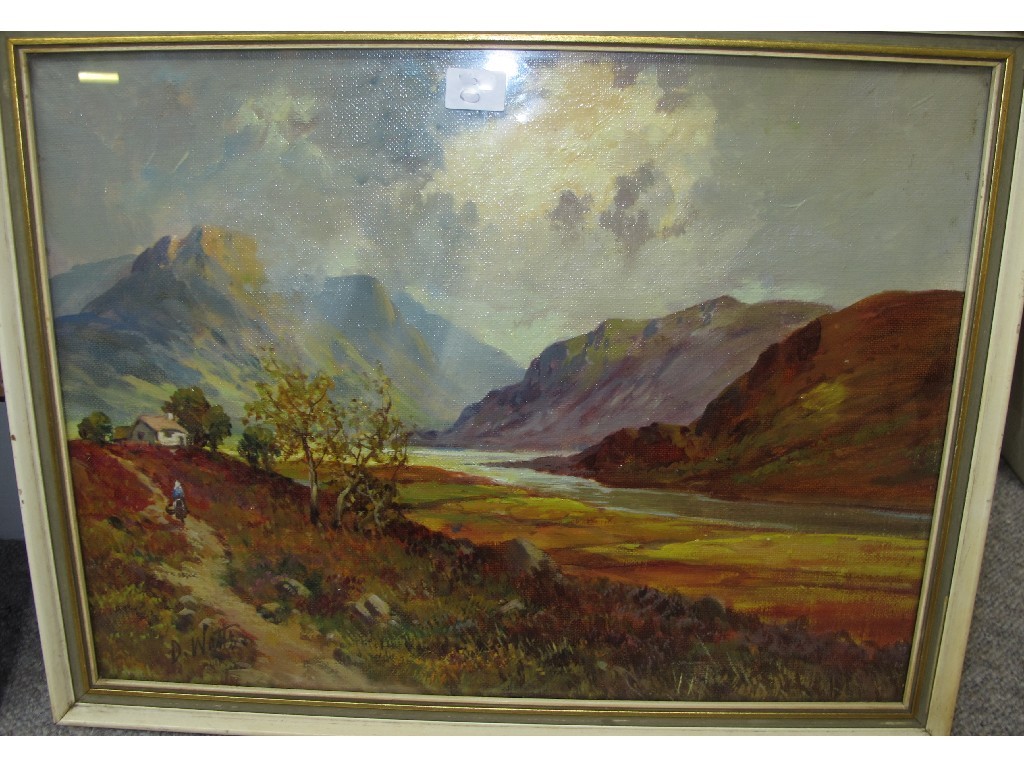 Appraisal: Oil on board 'The Grampians Invernessshire' oil on board signed