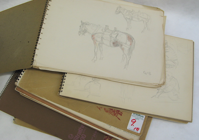 Appraisal: EDWARD B QUIGLEY EIGHT ORIGINAL SKETCH BOOKS Portland Or -