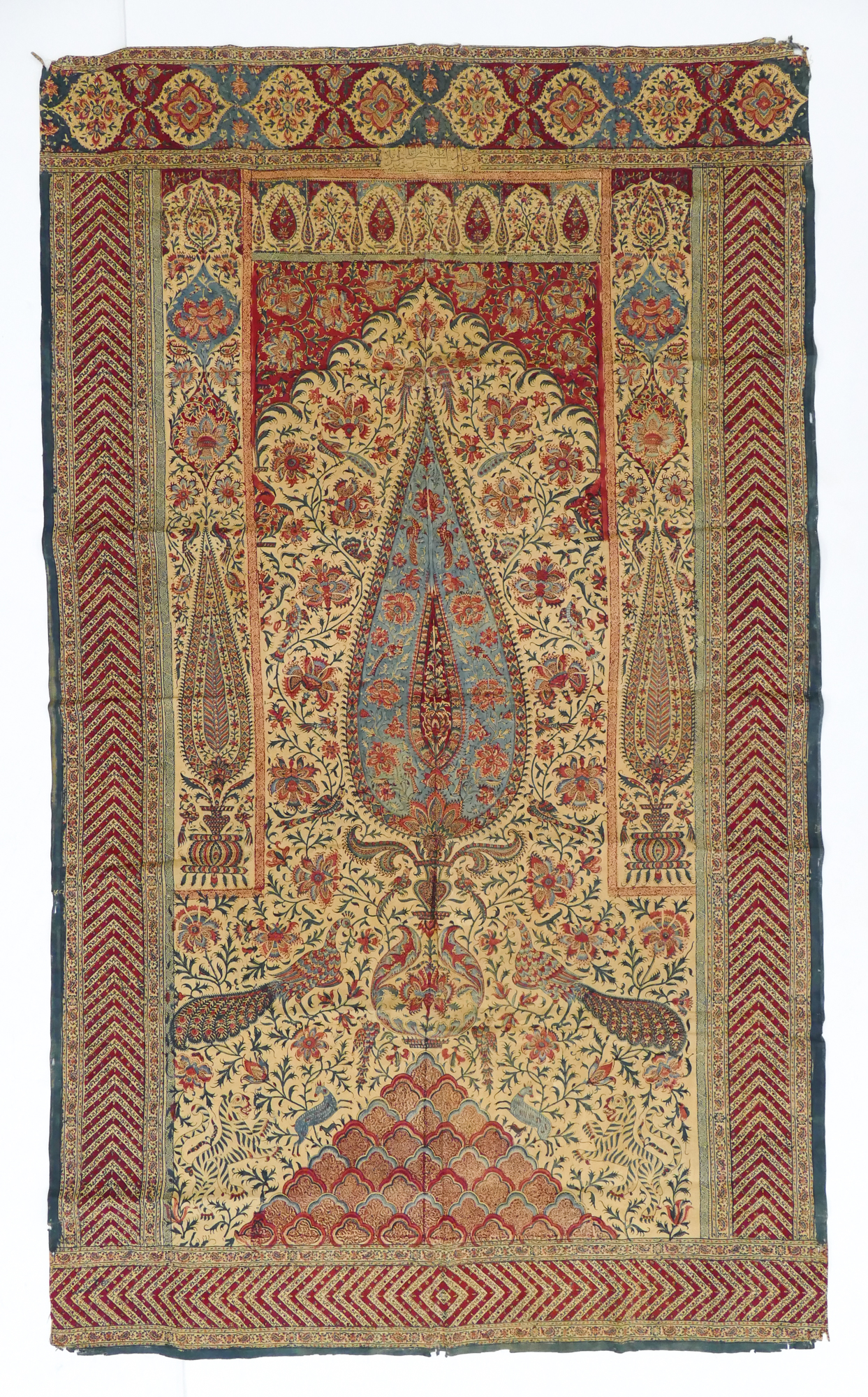 Appraisal: Qalamkar 'Fabric Painting' Textile Central Persia late th century Measures