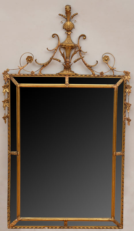 Appraisal: George III Style Giltwood and Composition Mirror x in Estimate