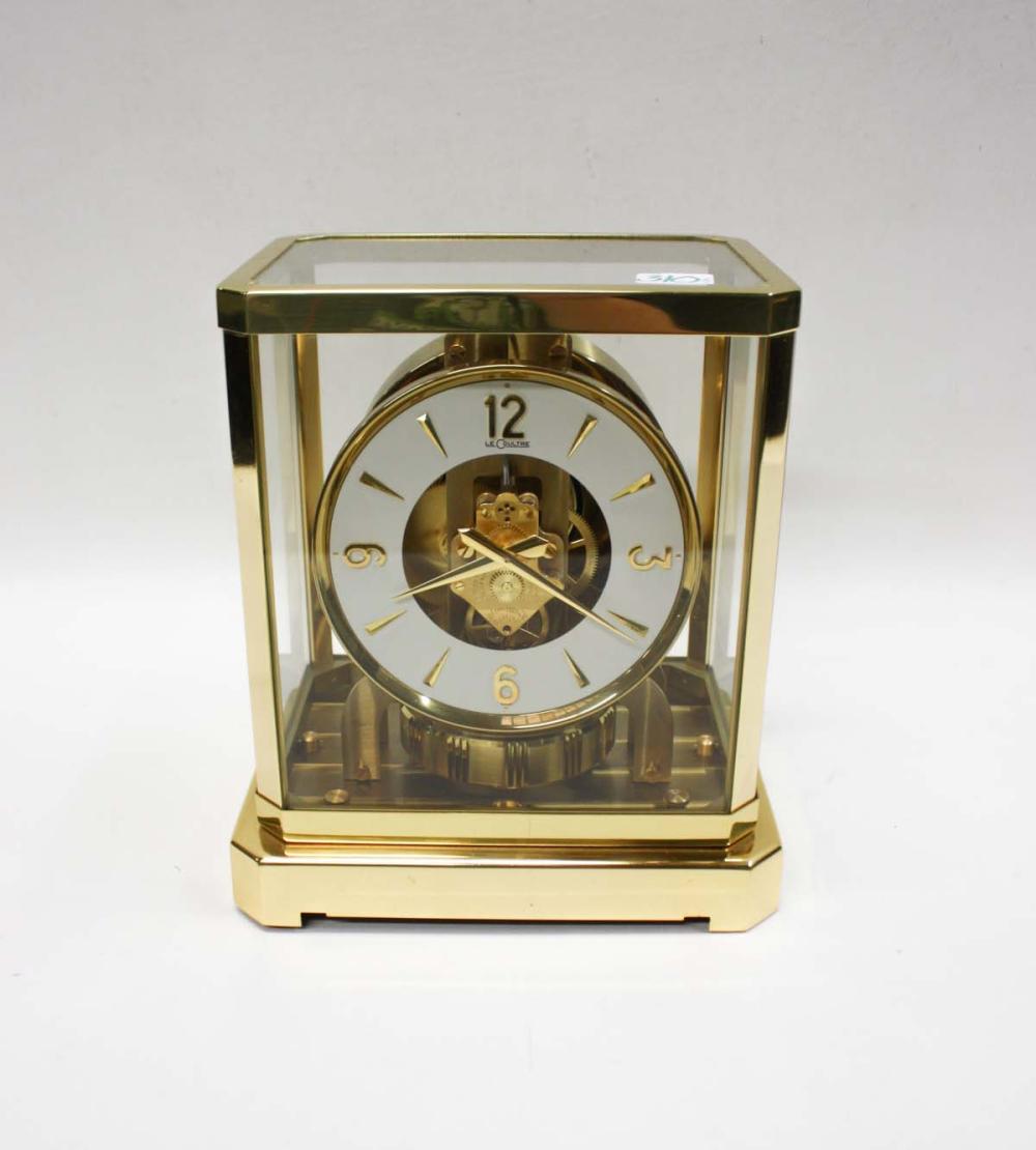 Appraisal: SWISS ATMOS CLOCK IN ORIGINAL BOX LeCoultre Cie Le Sentier