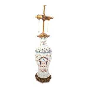 Appraisal: A Chinese Export Style Porcelain Vase Mounted as a Lamp