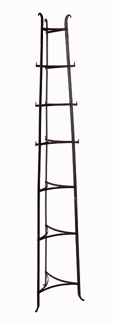 Appraisal: A LATE TH EARLY TH CENTURY WROUGHT IRON SIX TIER