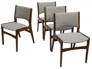 Appraisal: DANISH MID-CENTURY MODERN TEAKWOOD CHAIRS lot of Danish mid-century modern