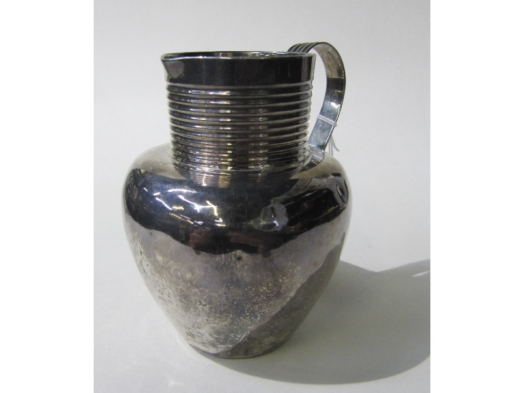 Appraisal: th century silver porter jug London