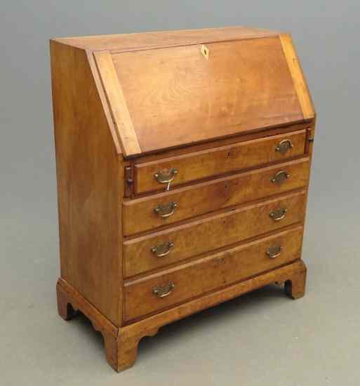 Appraisal: th c Chippendale New England cherry slant lid desk ''