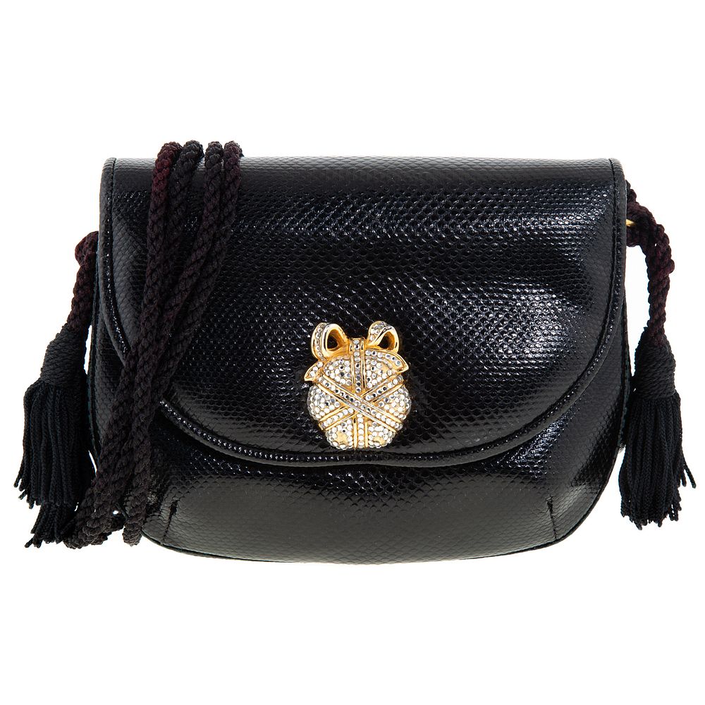 Appraisal: A Judith Leiber Convertible Evening Bag A black Judith Leiber