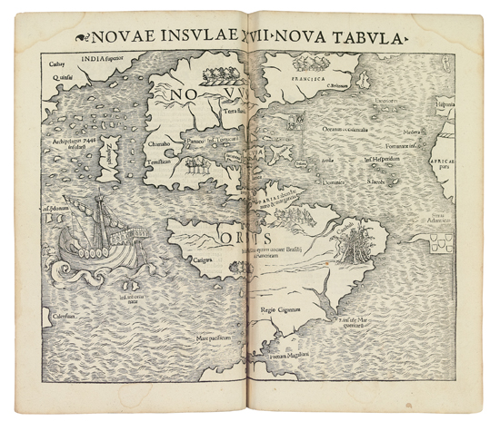 Appraisal: PTOLAMAEUS CLAUDIUS Geographia Universalis of double-page maps lacking the initial