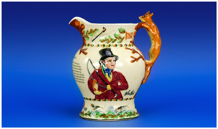 Appraisal: Crown Devon Fieldings 'John Peel ' Musical Jug reg no