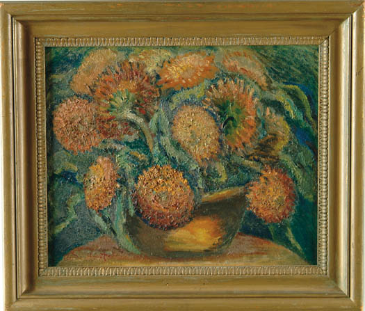 Appraisal: AFTER CLAUDE MONET French - STILL LIFE WITH FLOWERS Oil