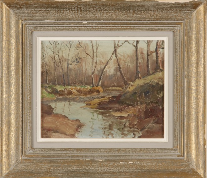 Appraisal: Longwoods Brook oil on canvas board x SLL W E