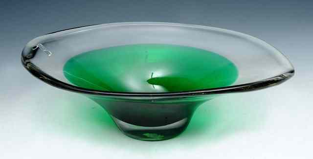 Appraisal: A Whitefriars cased glass bowl designed by Geoffrey Baxter in