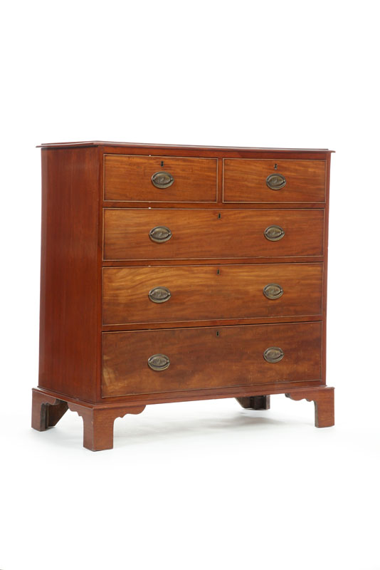 Appraisal: CHEST OF DRAWERS Mahogany having two over three drawer configuration