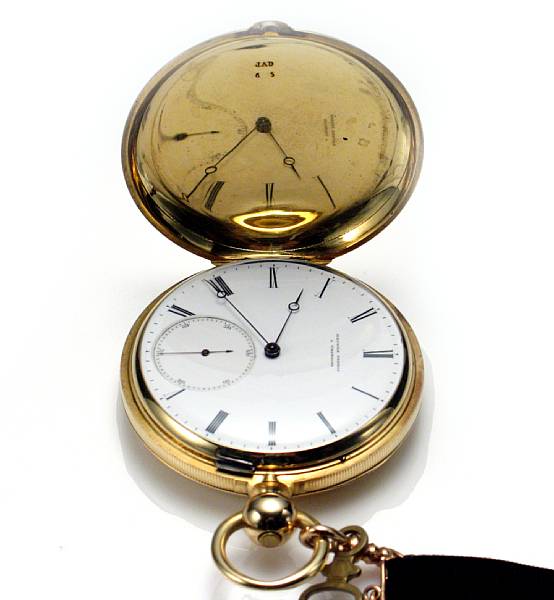 Appraisal: An k gold keywind pocketwatch with fob Mathez Freres A