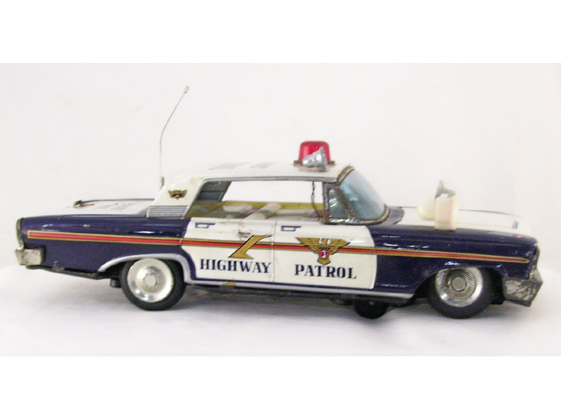 Appraisal: Highway Patrol Battery Operated Cruiser Ford model tin body construction