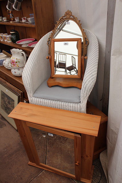 Appraisal: A WHITE PAINTED LLOYD LOOM TUB CHAIR a pair of