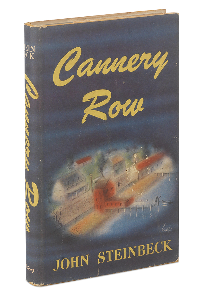 Appraisal: STEINBECK JOHN Cannery Row vo publisher's blue-lettered buff cloth areas