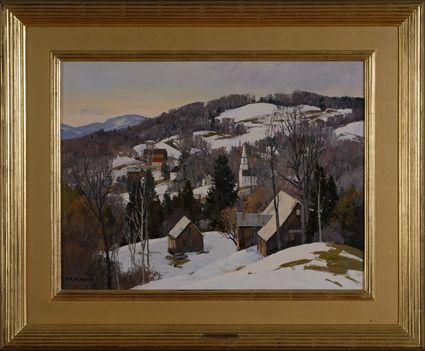 Appraisal: T M NICHOLAS b VERMONT HILLS NEAR ST JOHNSBURY Oil