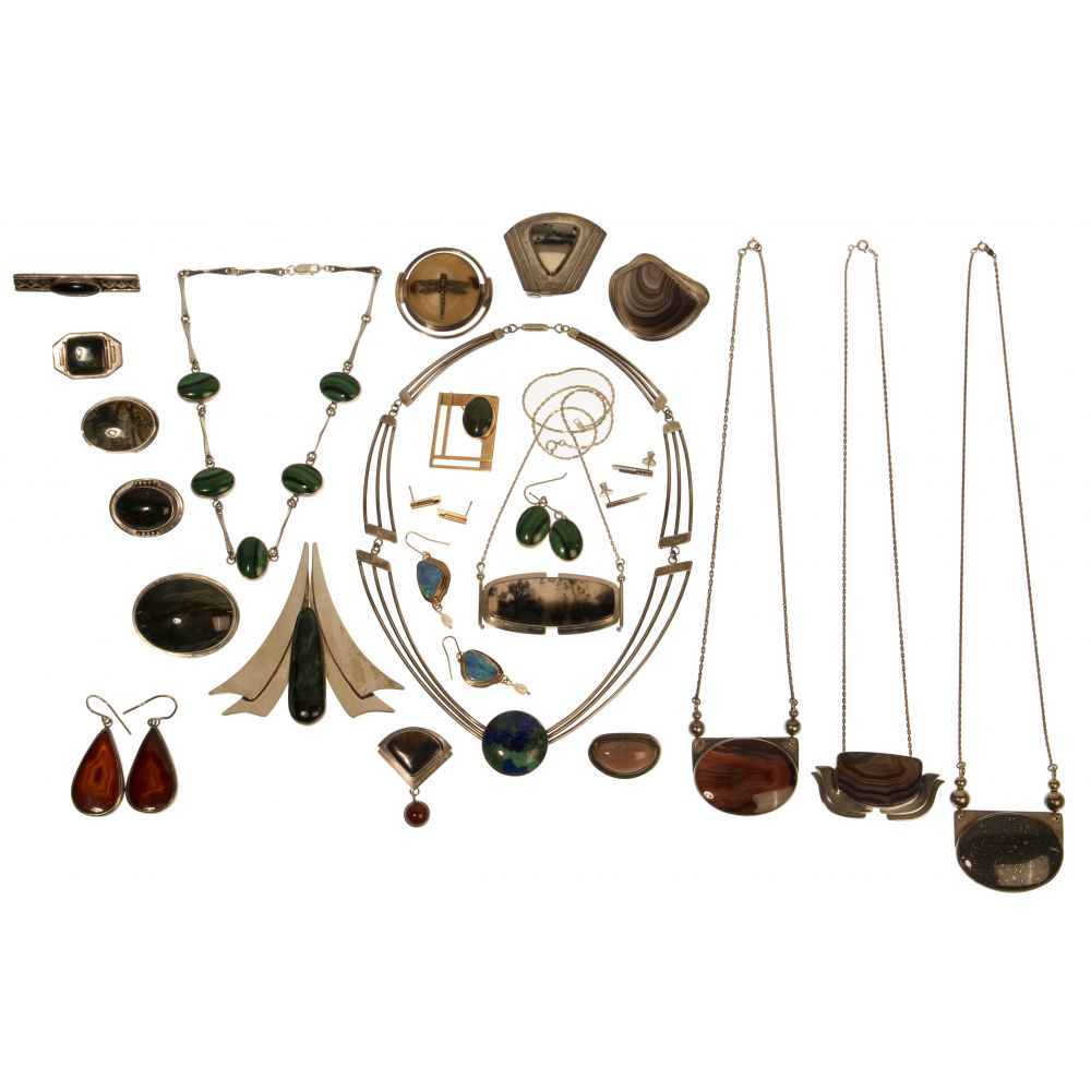 Appraisal: LYNNE K GOLD STERLING SILVER AND STONE JEWELRY ASSORTMENT pieces