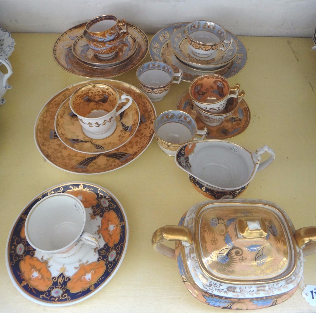 Appraisal: A group of Ridgway porcelain tea and coffee wares circa