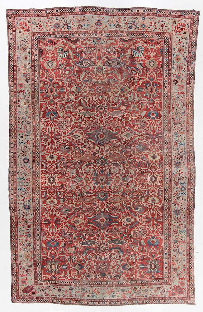 Appraisal: Antique Palace Size Sultanabad Rug Persia ' '' x '