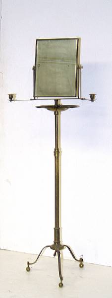 Appraisal: A Regency brass gentleman's shaving stand