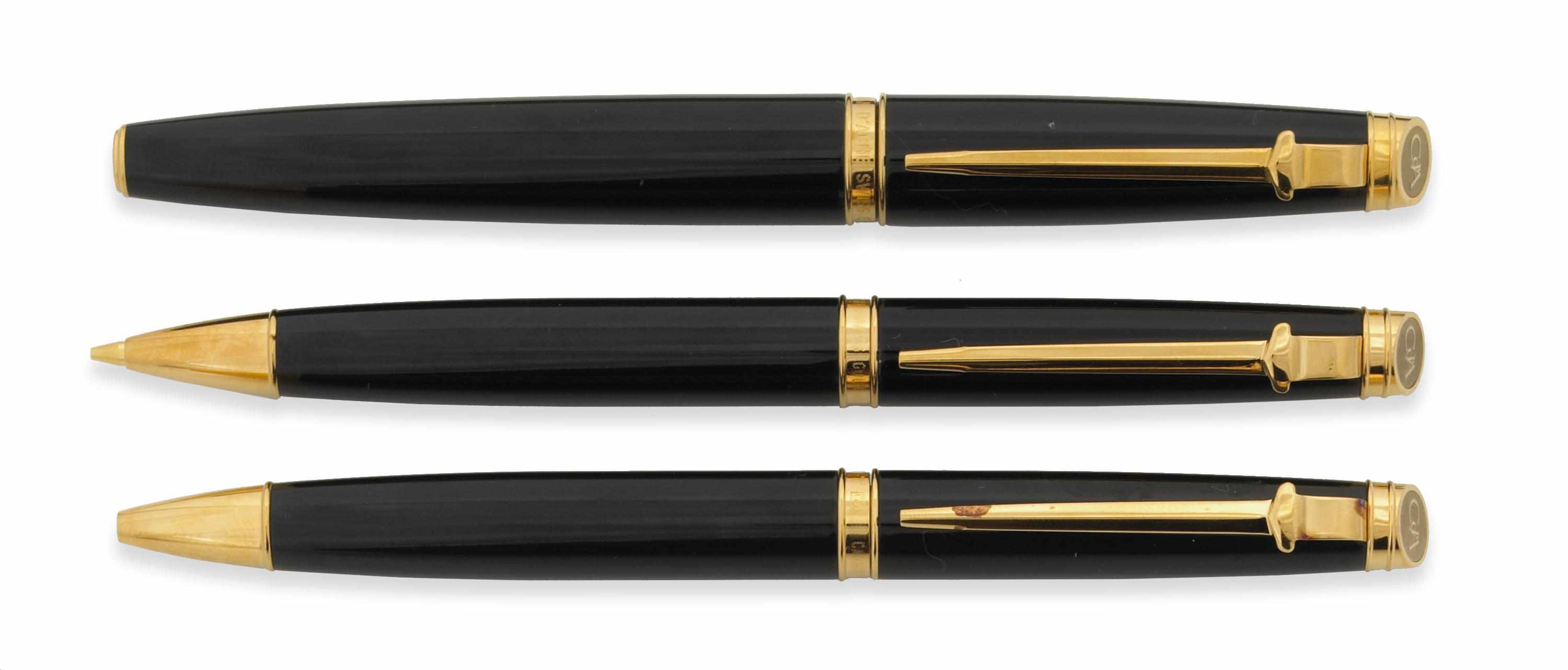 Appraisal: CARAN D'ACHE Geneve Collection Writing Instruments Includes fountain pen -