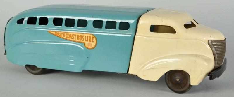 Appraisal: Pressed Steel Wyandotte Coast to Coast Bus Toy Description American