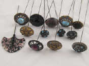 Appraisal: A mixed lot of hat pins including paste stone and