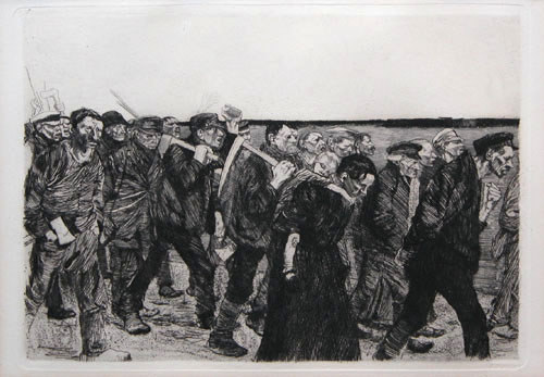 Appraisal: Exodus Kollwitz Kathe German - Etching posthumos edition x inches