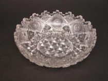 Appraisal: American Brilliant Cut Glass Bowl Extremely detailed cut-glass dish features