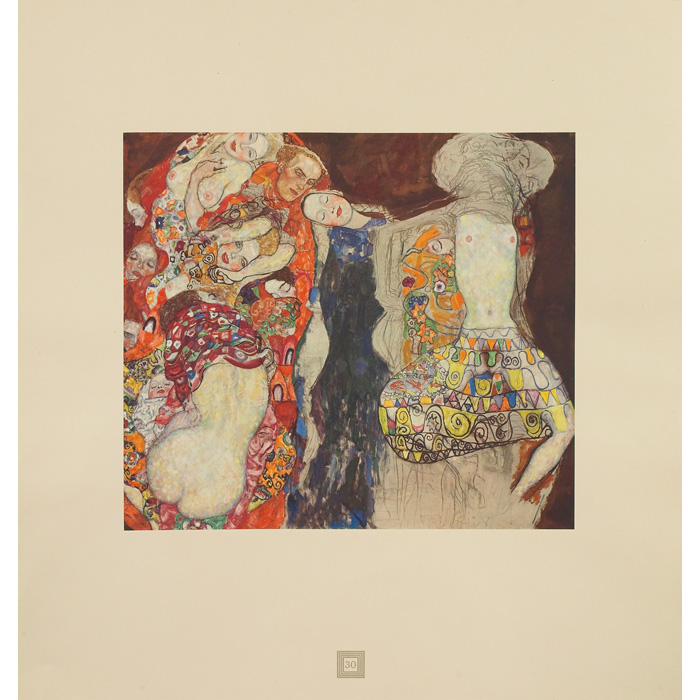 Appraisal: Gustav Klimt Austrian - The Bride collotype No framed x