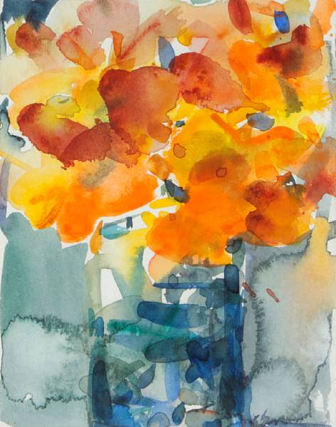 Appraisal: Zolita Sverdlove American - California Poppies titled and dated '